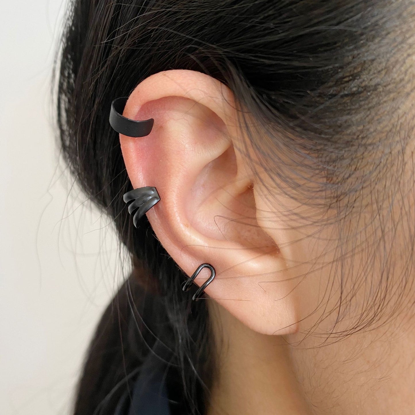 Ensemble créatif simple de cinq clips d'oreille non percés