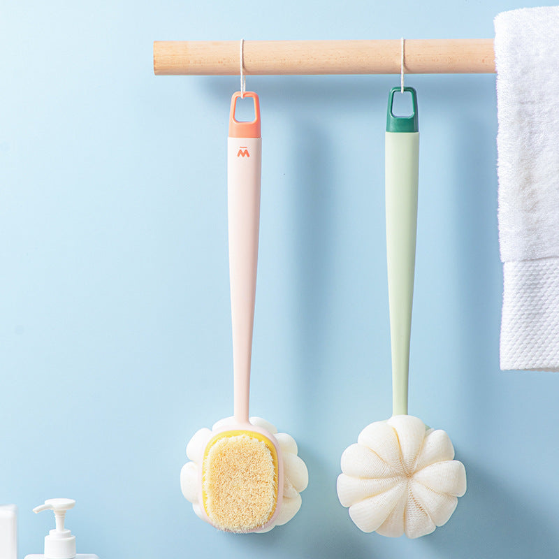 Bath Gadget Bath Brush Long Handle Soft Fur Bath Brush Bath Towel Loofah Strong Back Rubbing Don't Ask For Back Brush