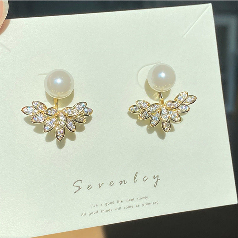 Boucles d'oreilles de luxe légères pour femmes, une paire, deux styles de port, haute qualité