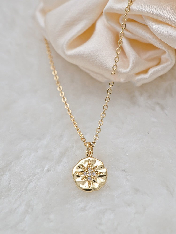 European And American Retro Hexagram Necklace Women