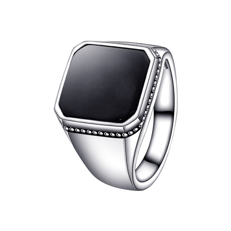 Women's Micro Inlaid Square Ring
