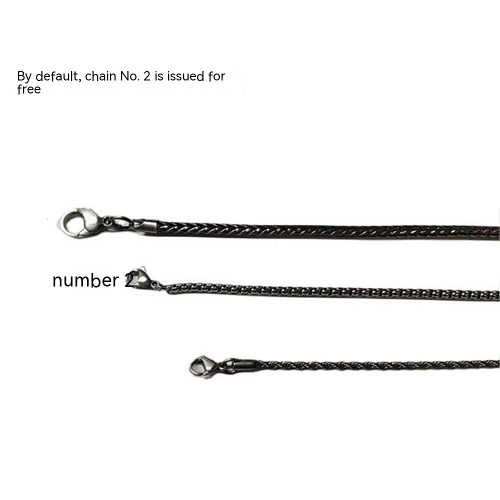 Nordic Viking Brown Bear Head Pendant Necklace