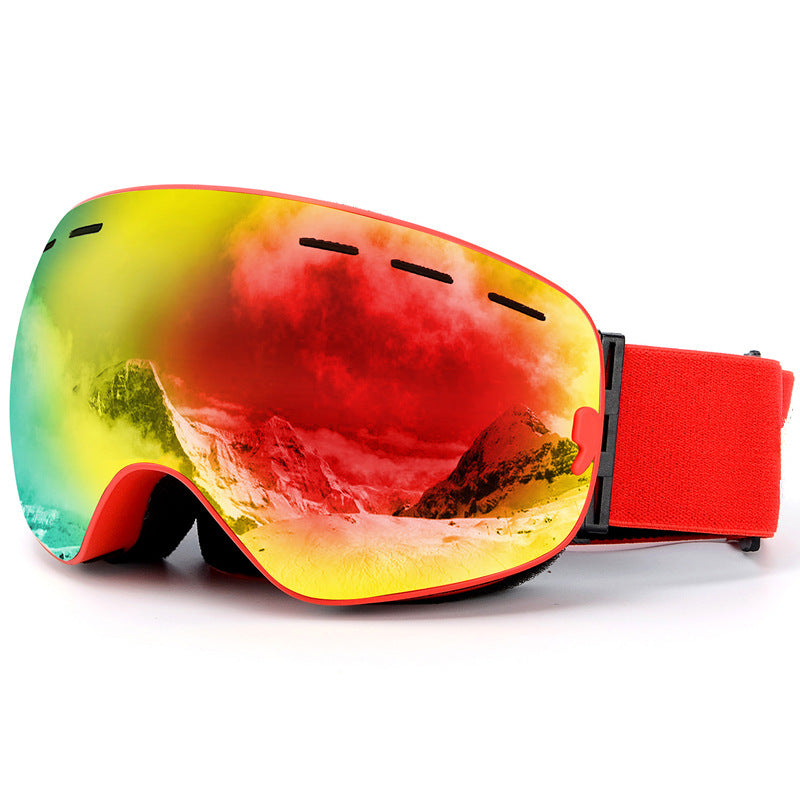 Grand miroir sphérique enduit, lunettes coupe-vent pour myopie à la cocaïne, lunettes de ski HX18 Edge
