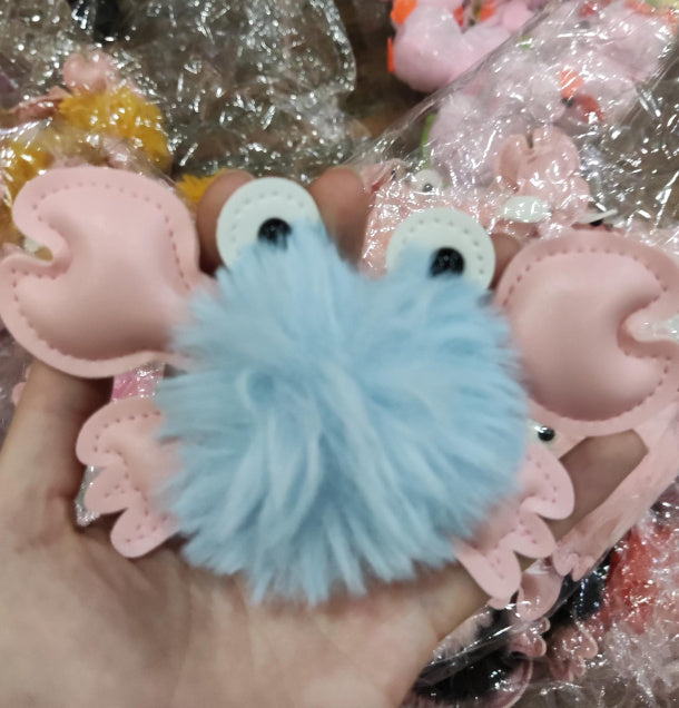Pendentif porte-clés crabe mignon de dessin animé