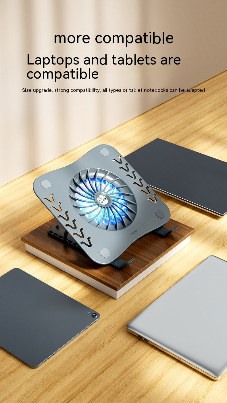 Radiateur portable pour ordinateur portable à base pliante