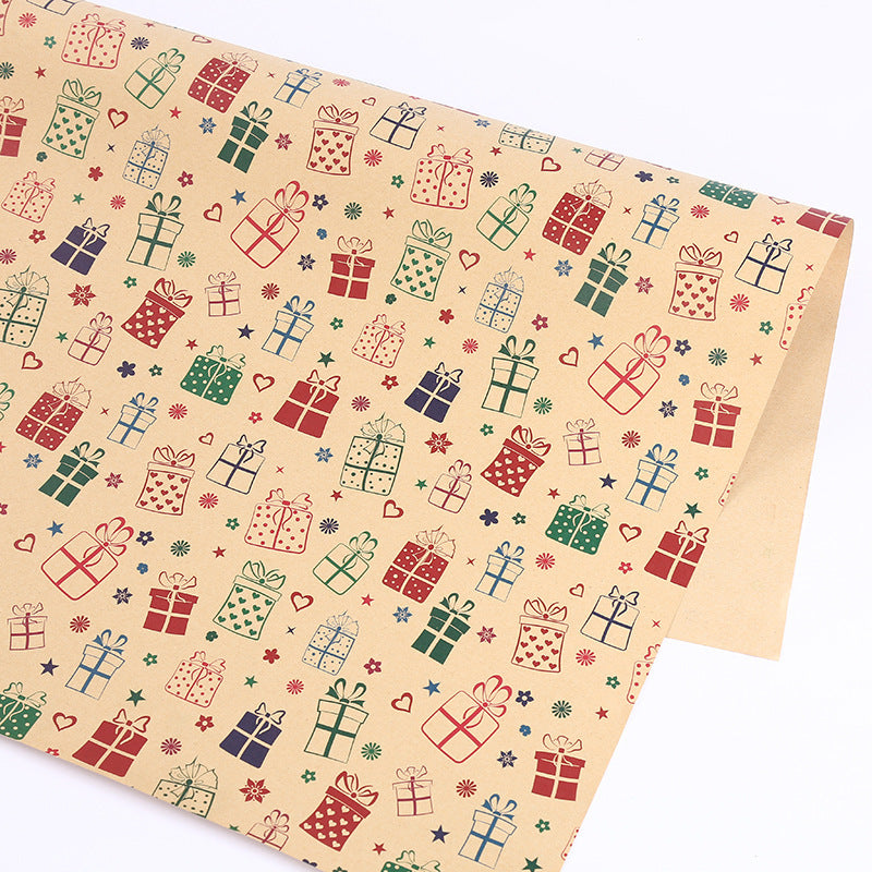 Papier d'emballage épais pour cadeaux de Noël