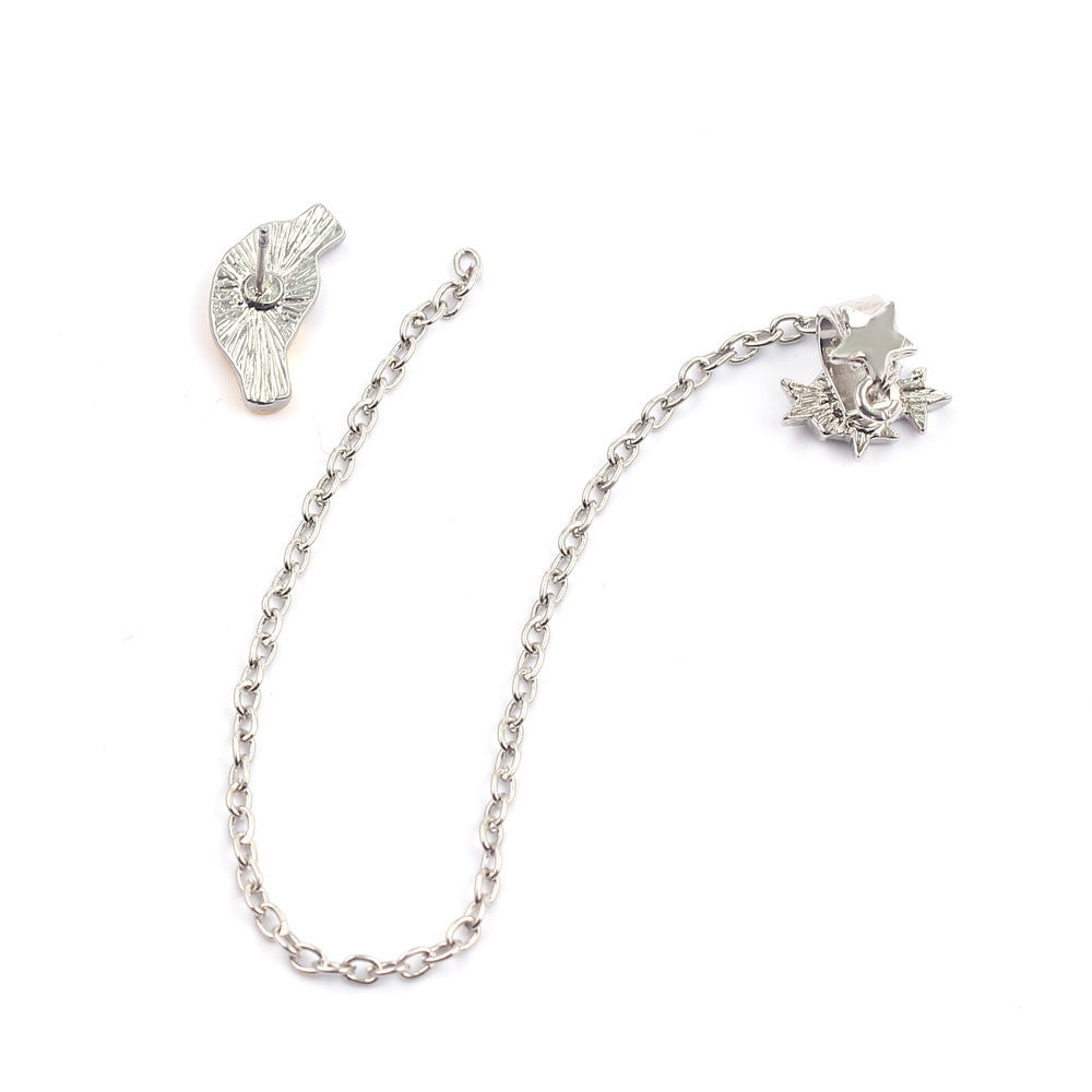 Fashion Personalized Women's High-end XINGX Double-hand Handshake Ear Studs
