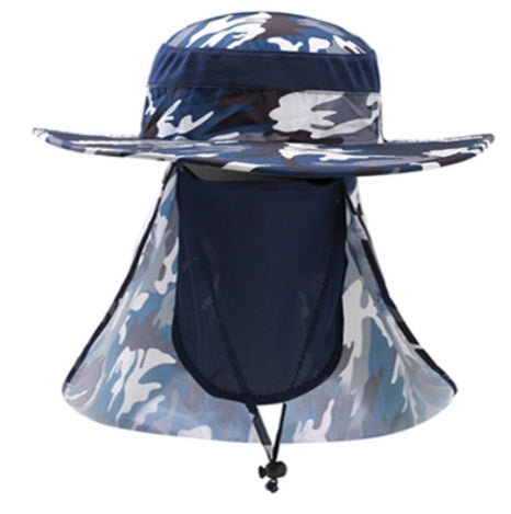Chapeau de pêcheur avec protection à 360 degrés contre le soleil, l'eau et les UV 