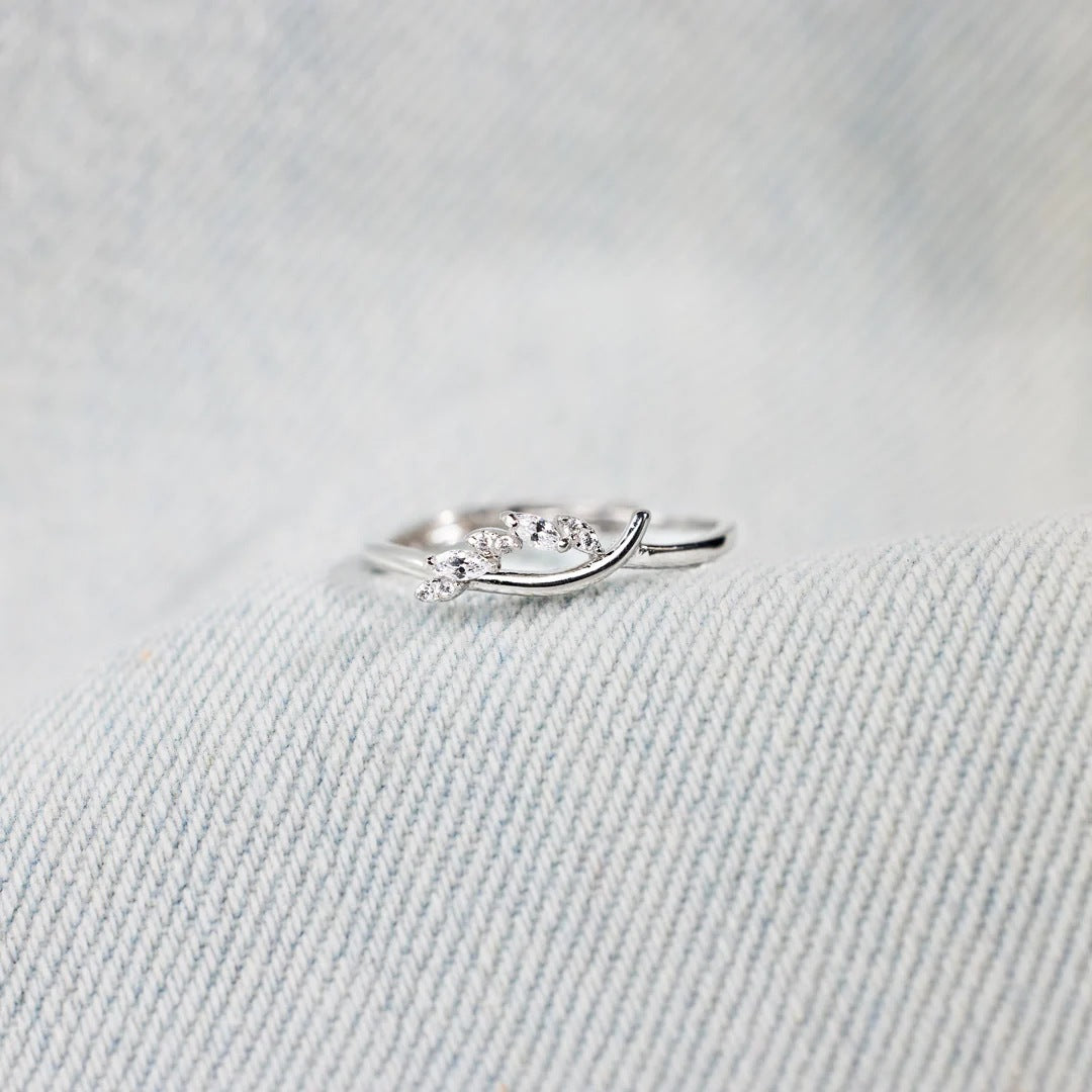 Bague d'index de style européen et américain à la mode simple