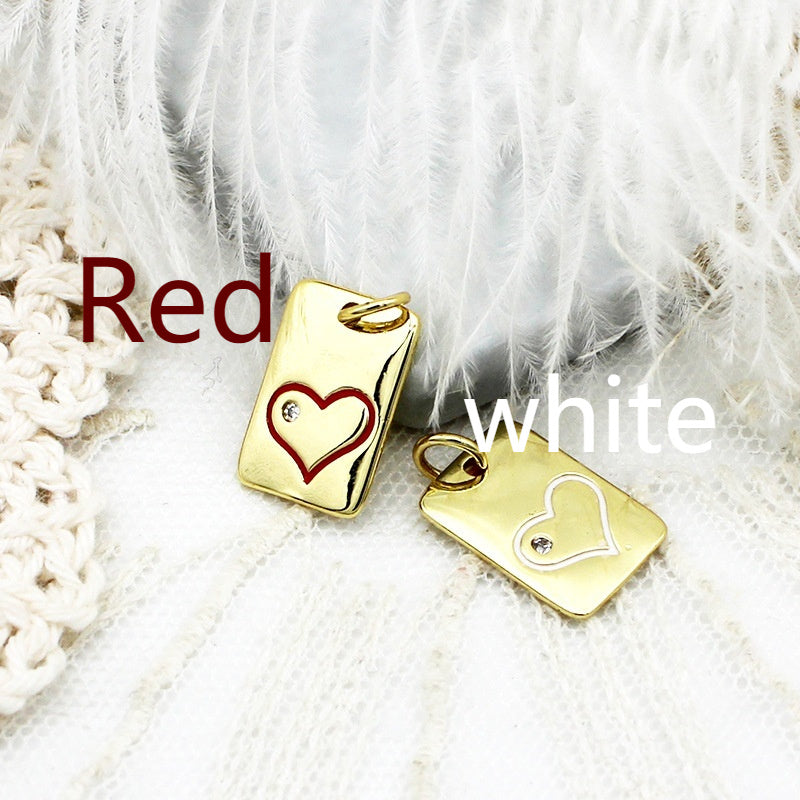 Bonbons amour coeur pièce suspendue pendentif collier boucles d'oreilles bricolage matériel accessoires