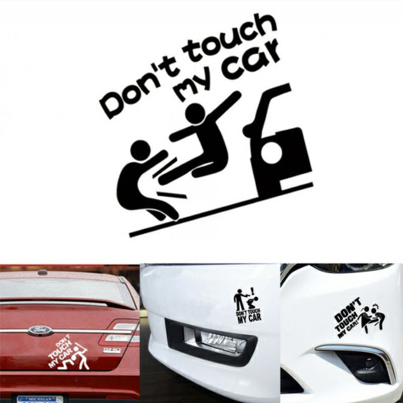 Don't Touch My Car Reflective Bumper Sticker