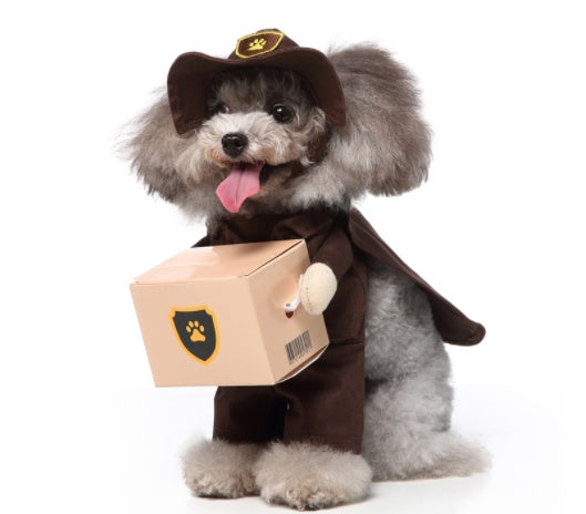 Suministros para mascotas, traje de pie, ropa divertida para perros, traje vertical, vestido de Navidad y Halloween, traje para mascotas