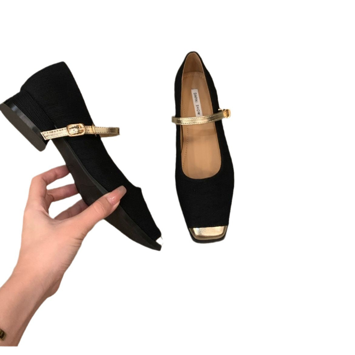Talon épais Style français Style classique Mary Jane chaussures femmes