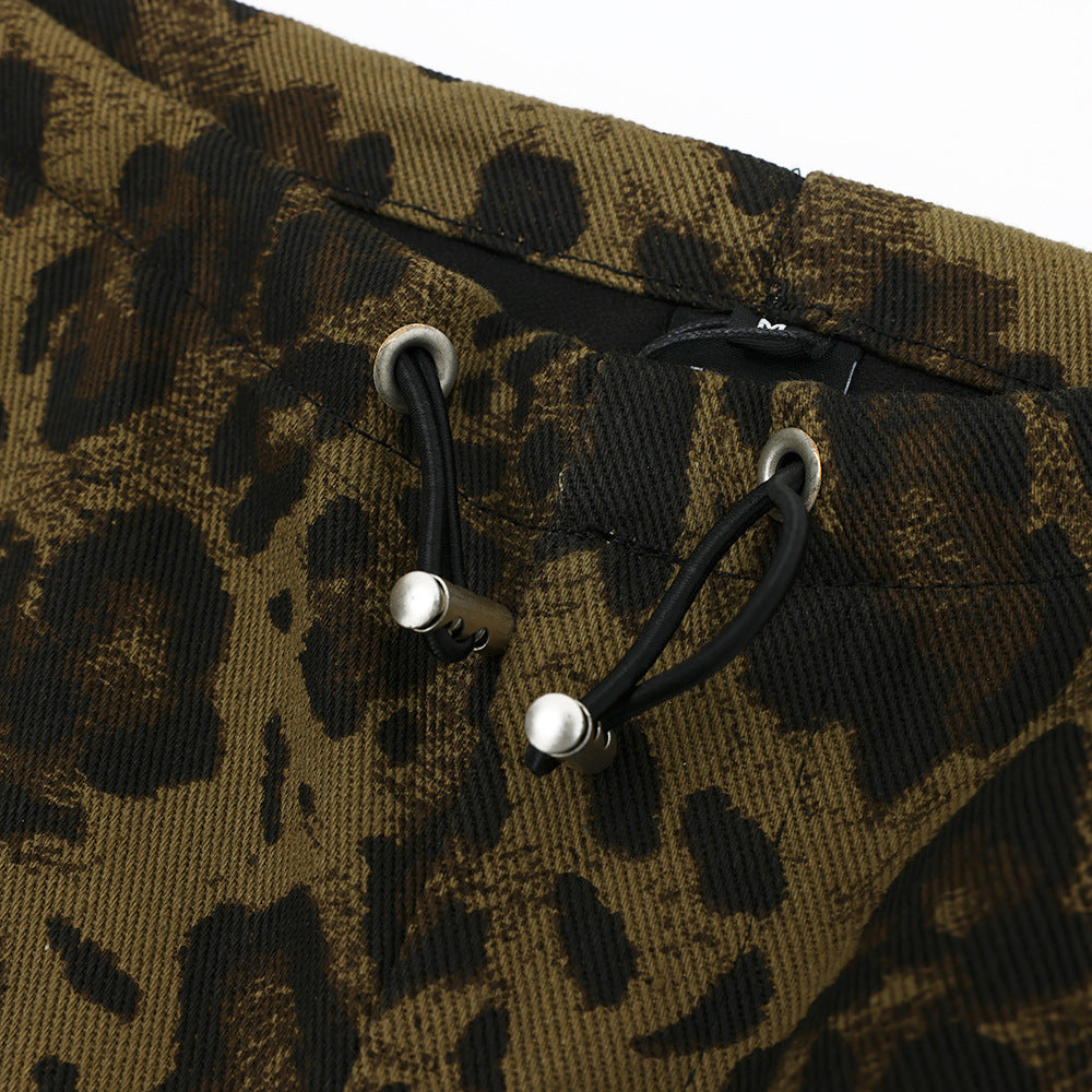Leopard Print Casual Trousers For Men And Women