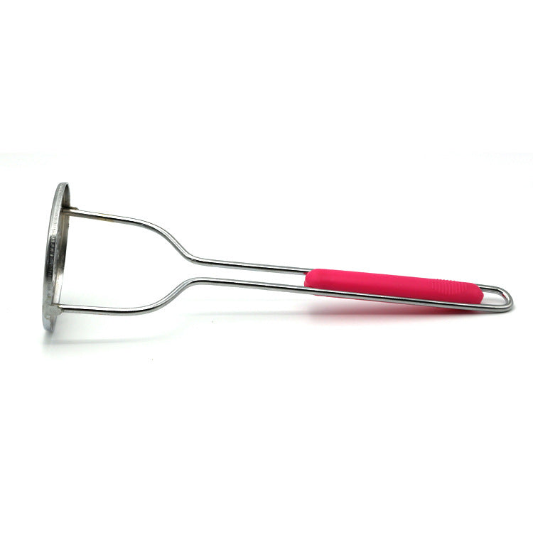 Machacador de patatas manual con mango de madera, utensilio de cocina