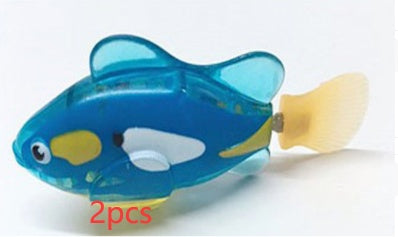 Jouet d'eau de poisson électrique interactif pour chat, pour jeu d'intérieur, Robot de natation, jouets de poisson pour chat, chien, animal de compagnie, bébé nageur, jouets de bain Robofish