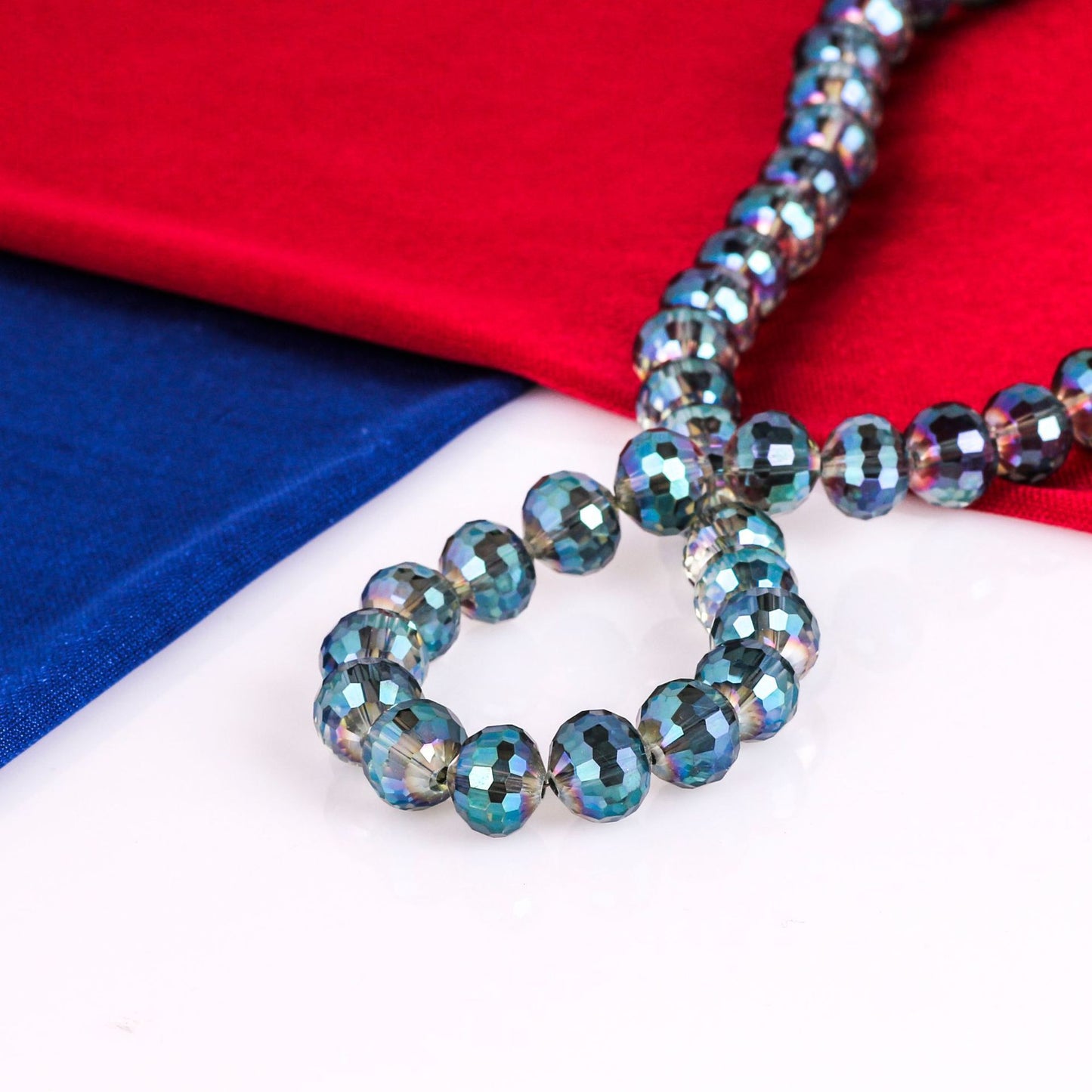 Accessoires de coiffure de mariée galvanisés, matériel d'ornement, perles coupées