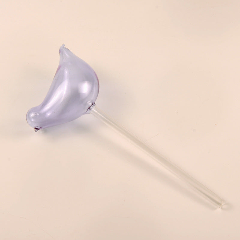 Regaderas automáticas de vidrio para pájaros, regaderas de flores, plantas decorativas, dispositivo de riego de vidrio transparente, planta de interior