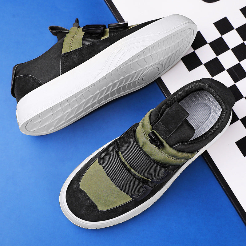 Zapatos de plataforma bajos con banda elástica de moda juvenil