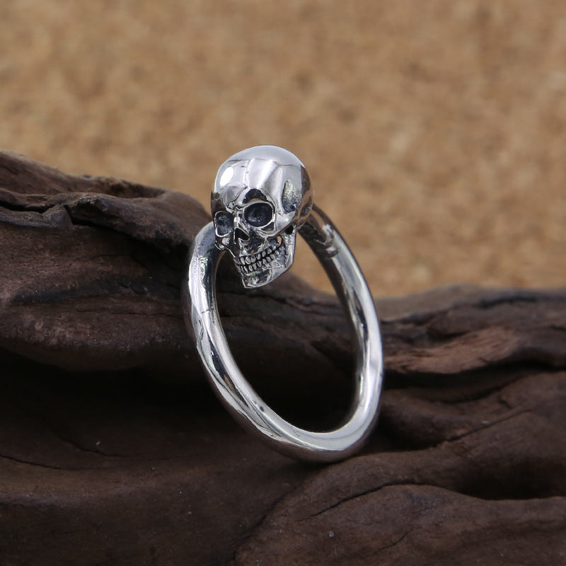 S925 Sterling Silver Ring Vintage Thai Silver Ornament Korean Style