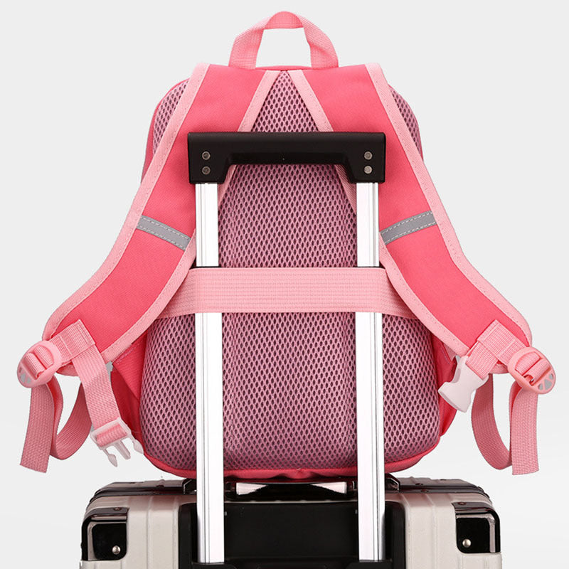 Mochila primaria ligera linda de los niños y de las niñas de la historieta del preescolar de la clase grande