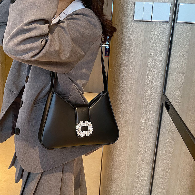 Women's Fashion Simple Diamond Large Capacity Shoulder Bag