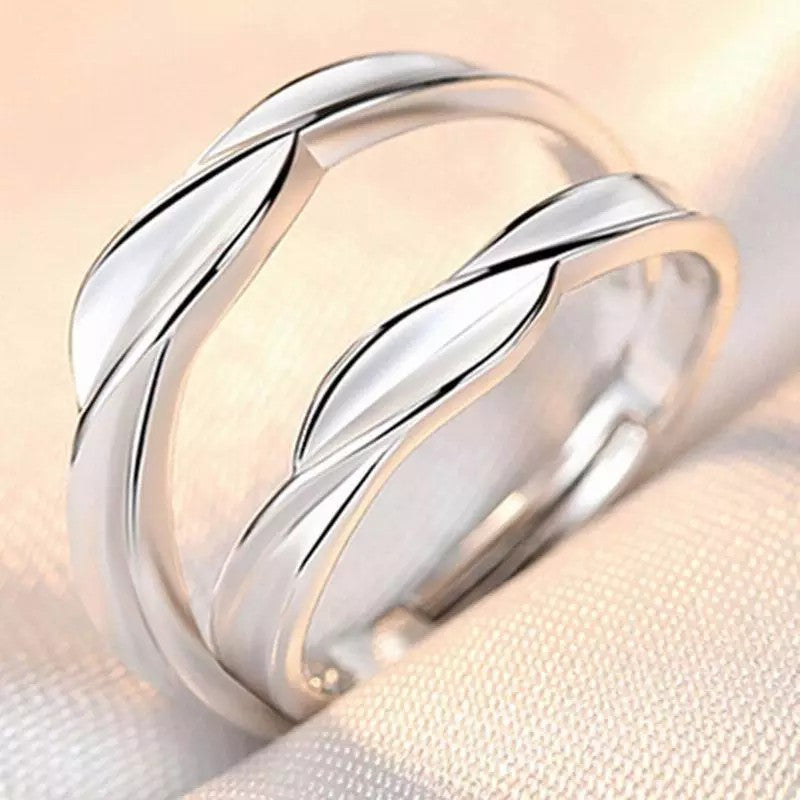 Bague Couple Édition Coréenne Minimaliste