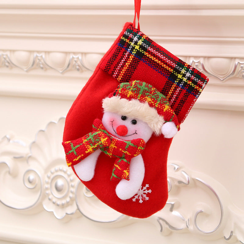 Decoraciones navideñas Calcetines de Papá Noel Colgante para árbol de Navidad Calcetines de Navidad Bolsa de regalo Bolsa de Navidad