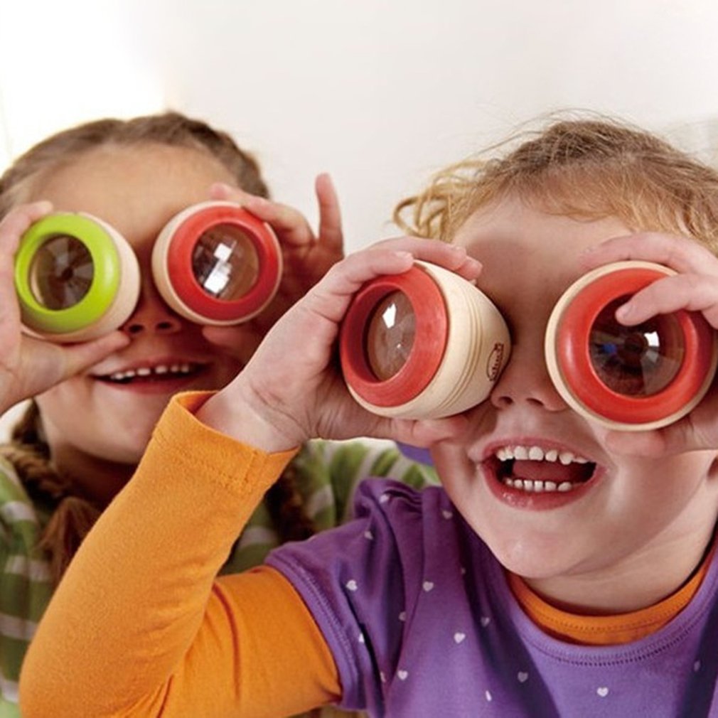 Kaléidoscope magique en bois, effet intéressant, Puzzle d'apprentissage éducatif, jouet pour bébés et enfants 