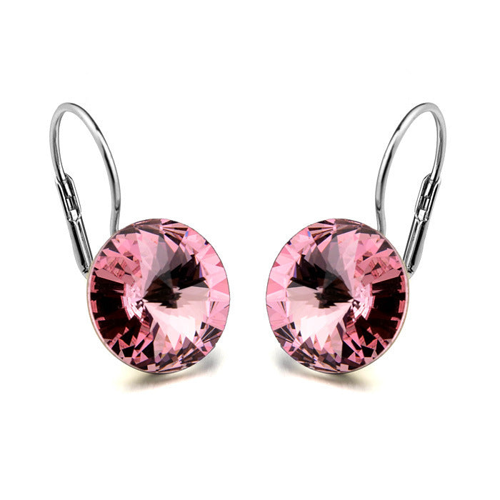 Boucles d'oreilles en cristal multicolore de haute qualité pour femmes
