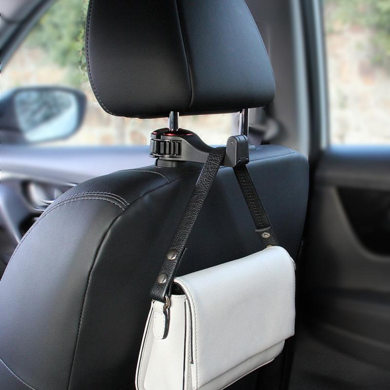 Crochet d'appui-tête de voiture, support de téléphone pour voiture, cintre de voiture pour siège arrière A4 B6, crochet de rangement, support de téléphone, Clip de fixation automatique
