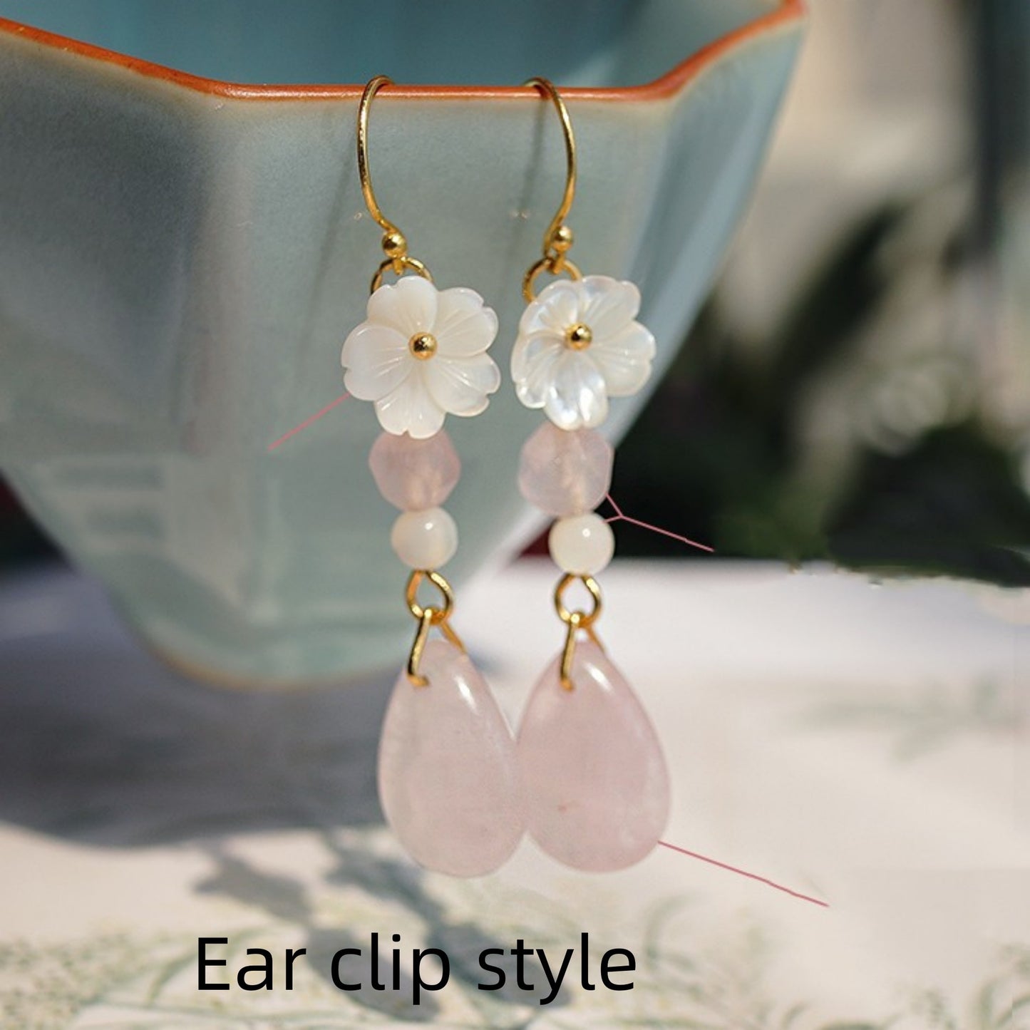 Robe Cheongsam Boucles d'oreilles antiques Hanfu