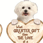 Colgante de llavero acrílico Love Dog