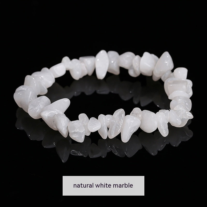 Natural Crystal Gravel Agate Aventurine Irregular Bracelet
