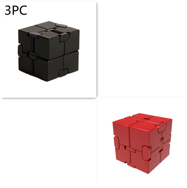 Jouet anti-Stress Cube infini en métal de qualité supérieure, décompresse Portable, jouets relaxants pour enfants et adultes