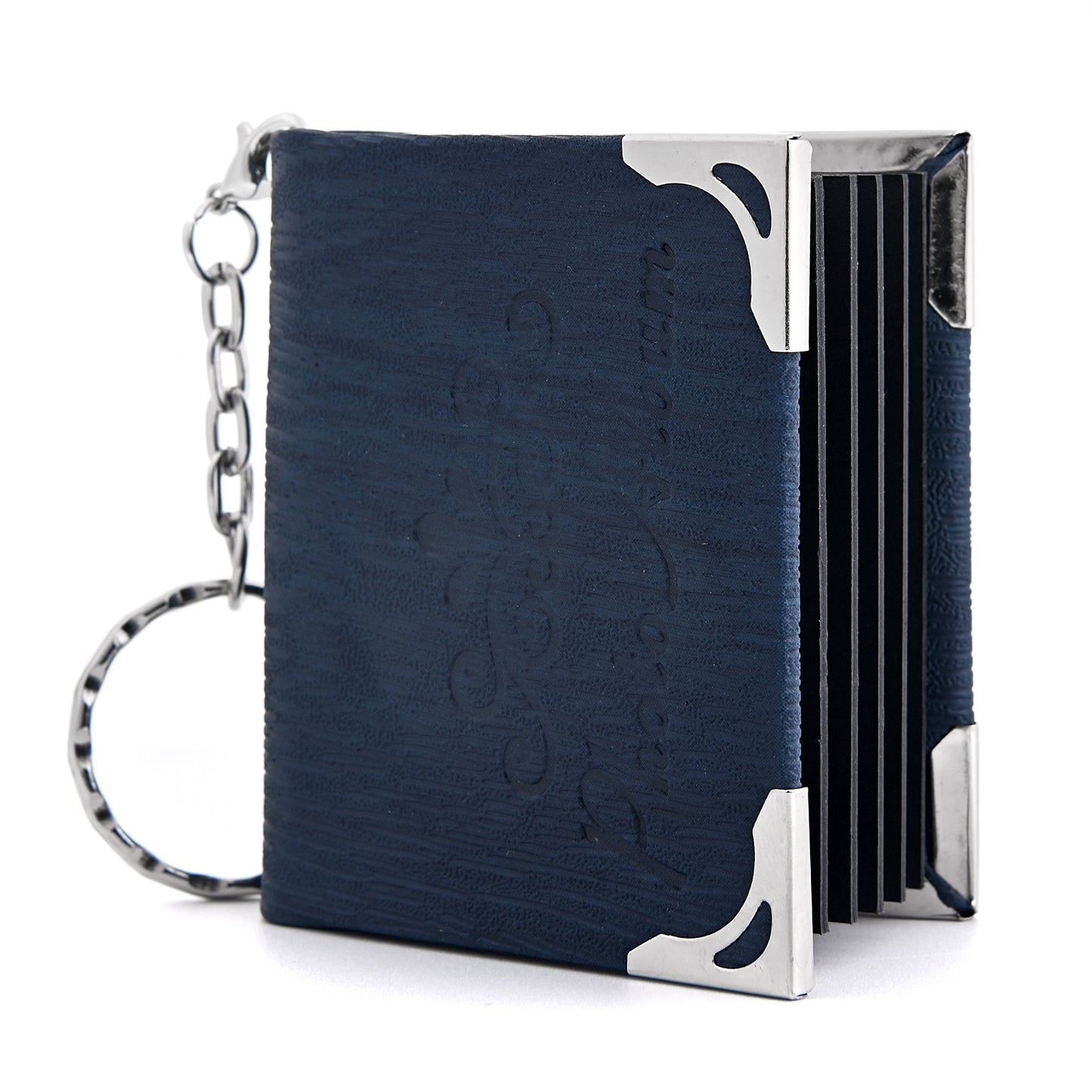 Mini llavero con foto de cuero colgante