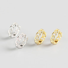 Boucles d'oreilles en argent S925 en forme de C, Aventurine verte de haute qualité, argent rétro