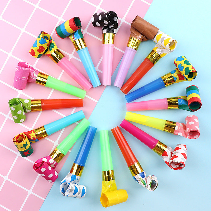 Dragon Blow Roll Jouet pour enfants Dessin animé Fête d'anniversaire amusante