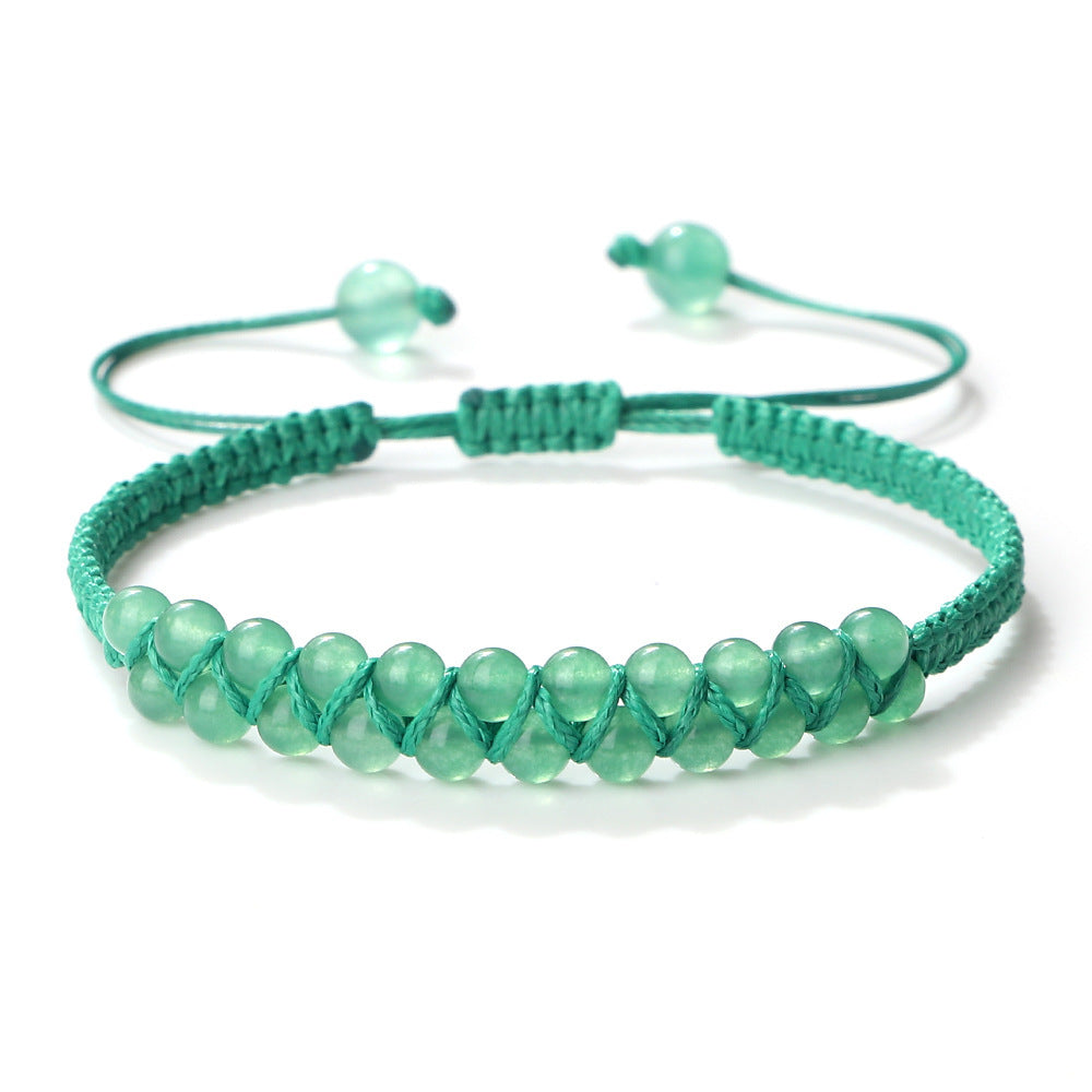 Bohemian Style Fashion Accessories Friendship Rope Bracelet Double Row Beads