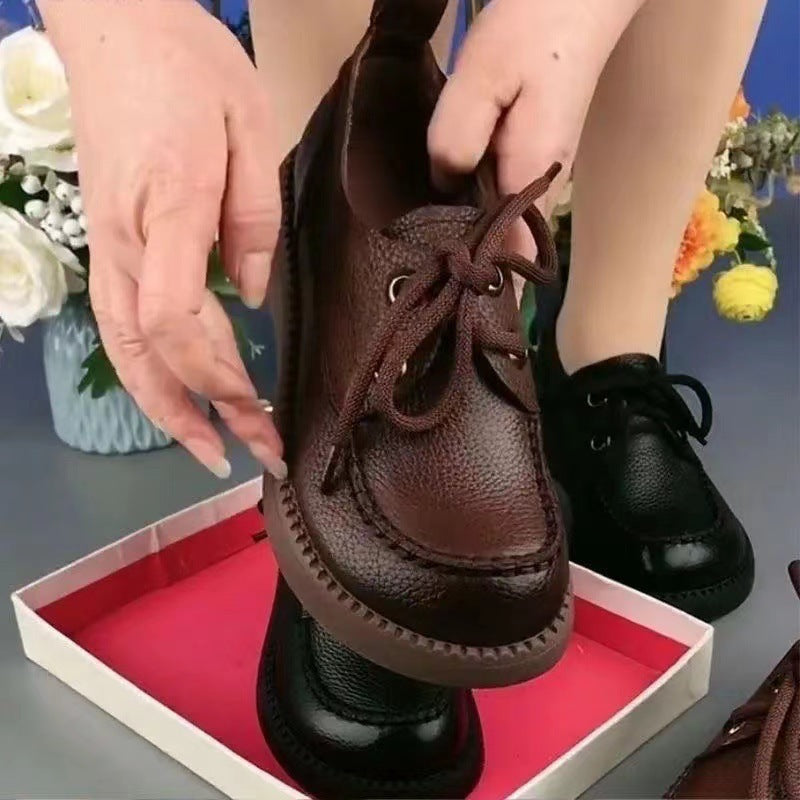 Mocasines con plataforma y aumento de fondo suave