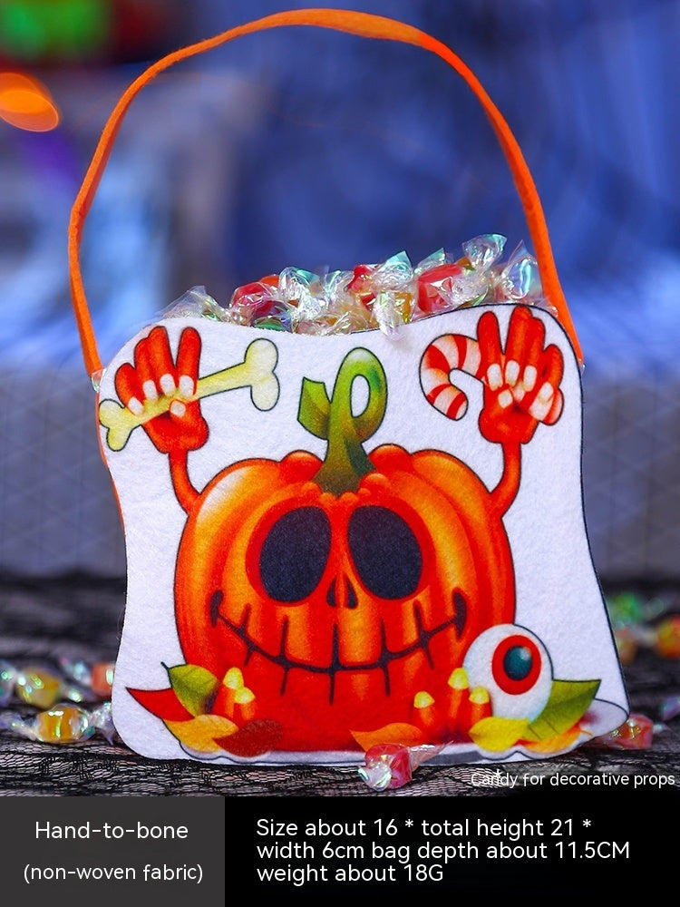 Halloween Pumpkin Bag Portable Children Props