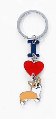 Ins Love Dog Pendant Bag Keychain
