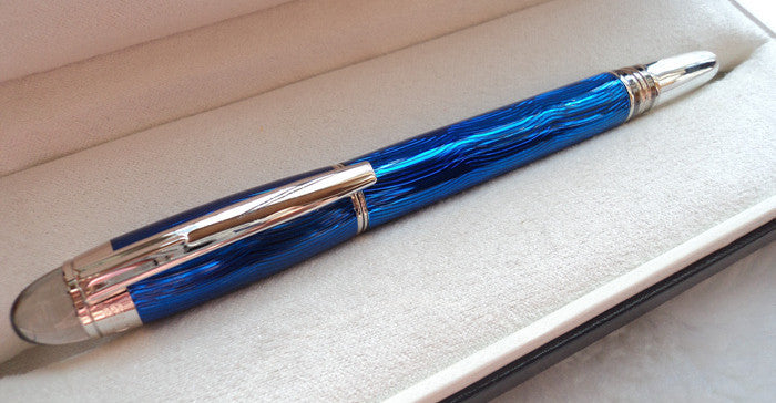 Interstellar Crystal Head Series Bolígrafo Roller de metal Pluma estilográfica Pluma estilográfica clásica de carbono