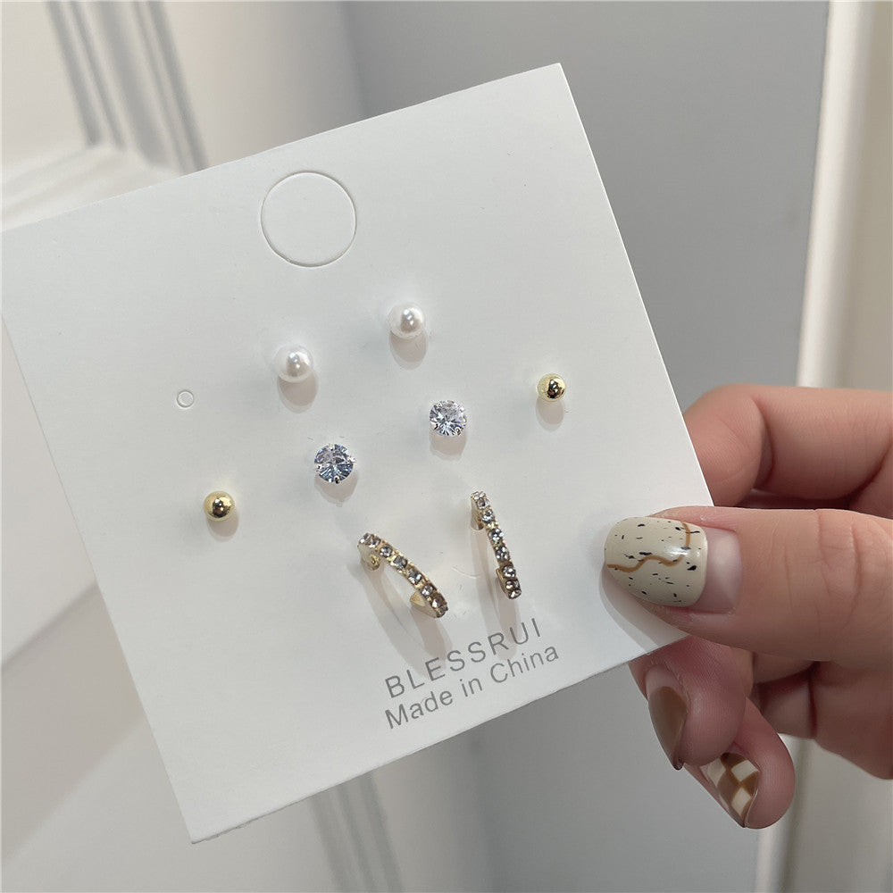 Boucles d'oreilles à tige en argent sterling pour femme