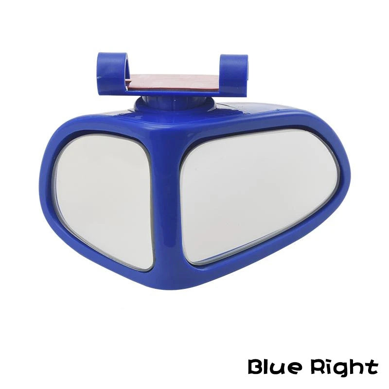 Petit rétroviseur rond de voiture, rétroviseur grand angle pour roues avant et arrière, rétroviseur auxiliaire double face, rétroviseur latéral grand angle réglable à 360 ° pour voiture