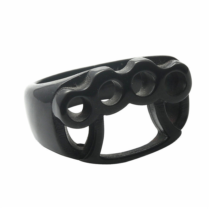 European And American Retro Punk Stainless Steel Ring