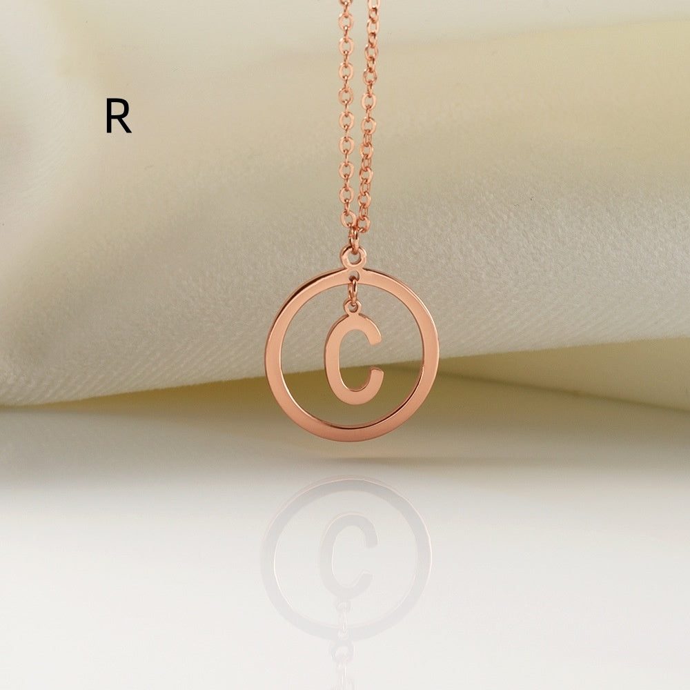 Collier de lettres polyvalent en cuivre