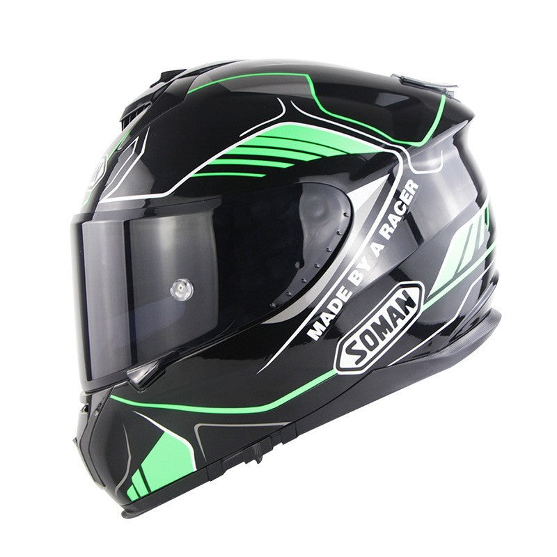 Casque intégral de moto, casque de moto à Double lentille, couverture complète