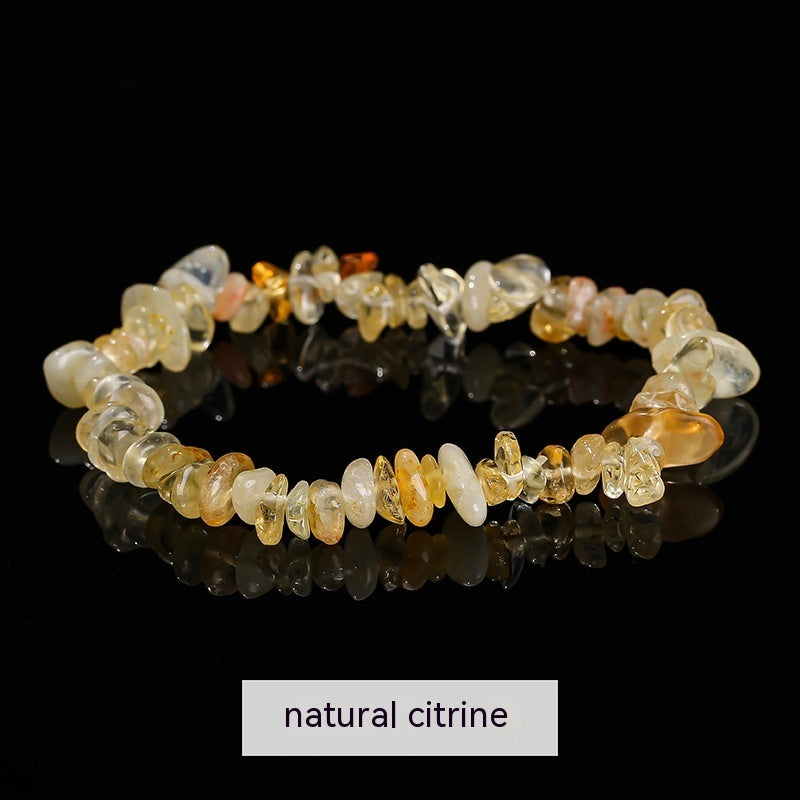 Natural Crystal Gravel Agate Aventurine Irregular Bracelet