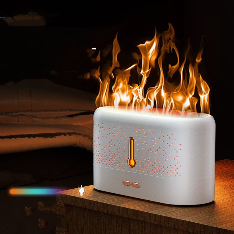 Difusor ultrasónico de aromaterapia - Humidificador de llama doméstico